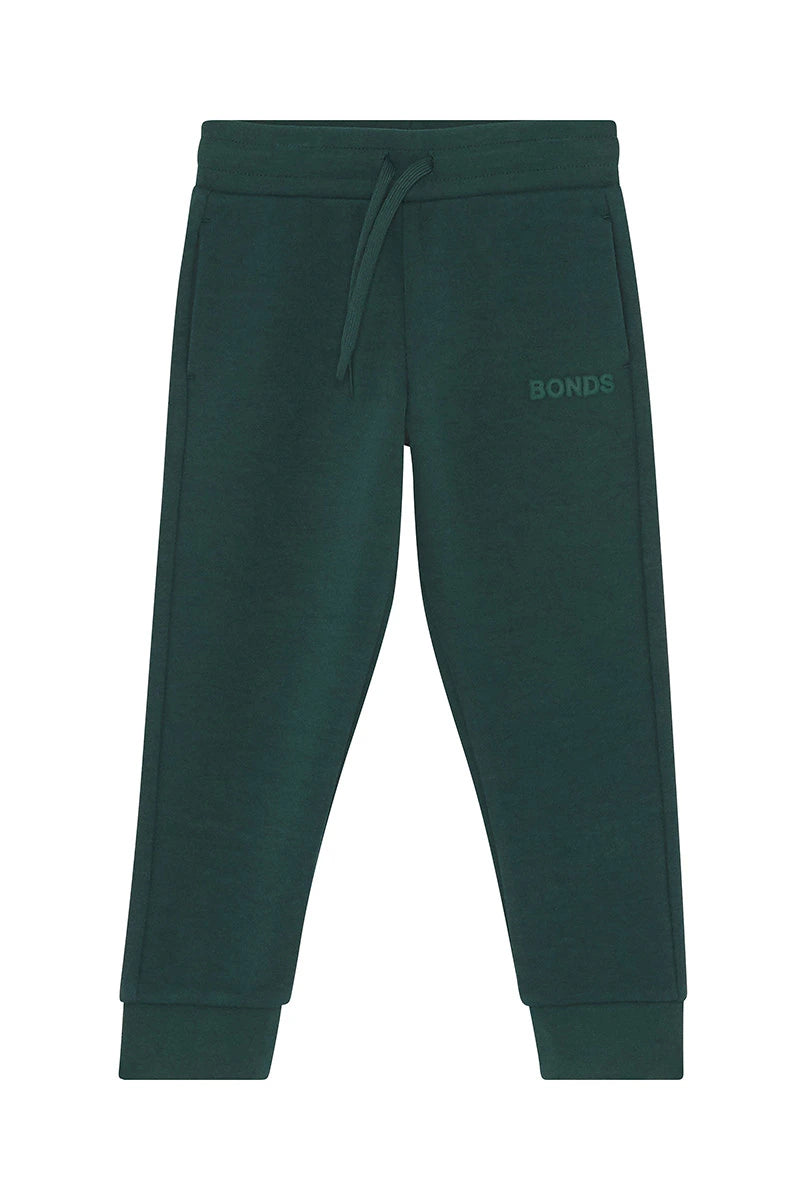 Bonds Kids Tech Sweats Trackie - Cotton Forest Gem