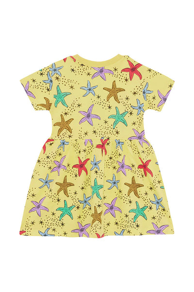 Bonds Kids Tee Dress - Starry Sea Sway Yellow