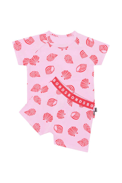 Bonds Kids Tee Sleep Set - Sandy Seashells Pink