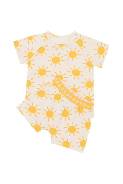 Bonds Kids Tee Sleep Set - Sun-Burst White