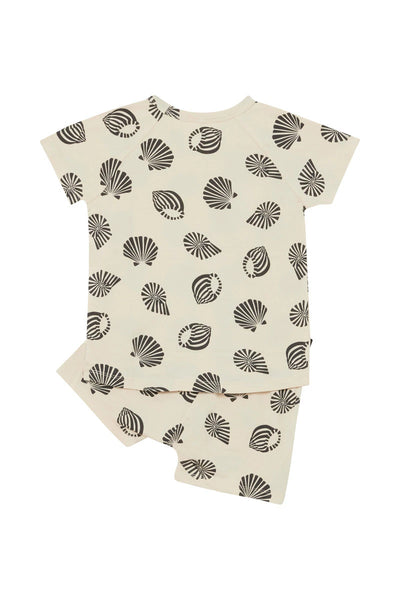 Bonds Kids Tee Sleep Set - Sandy Seashells Mascapone