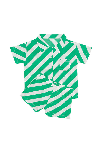 Bonds Kids Woven Sleep Set - Wrapped Up Green/White