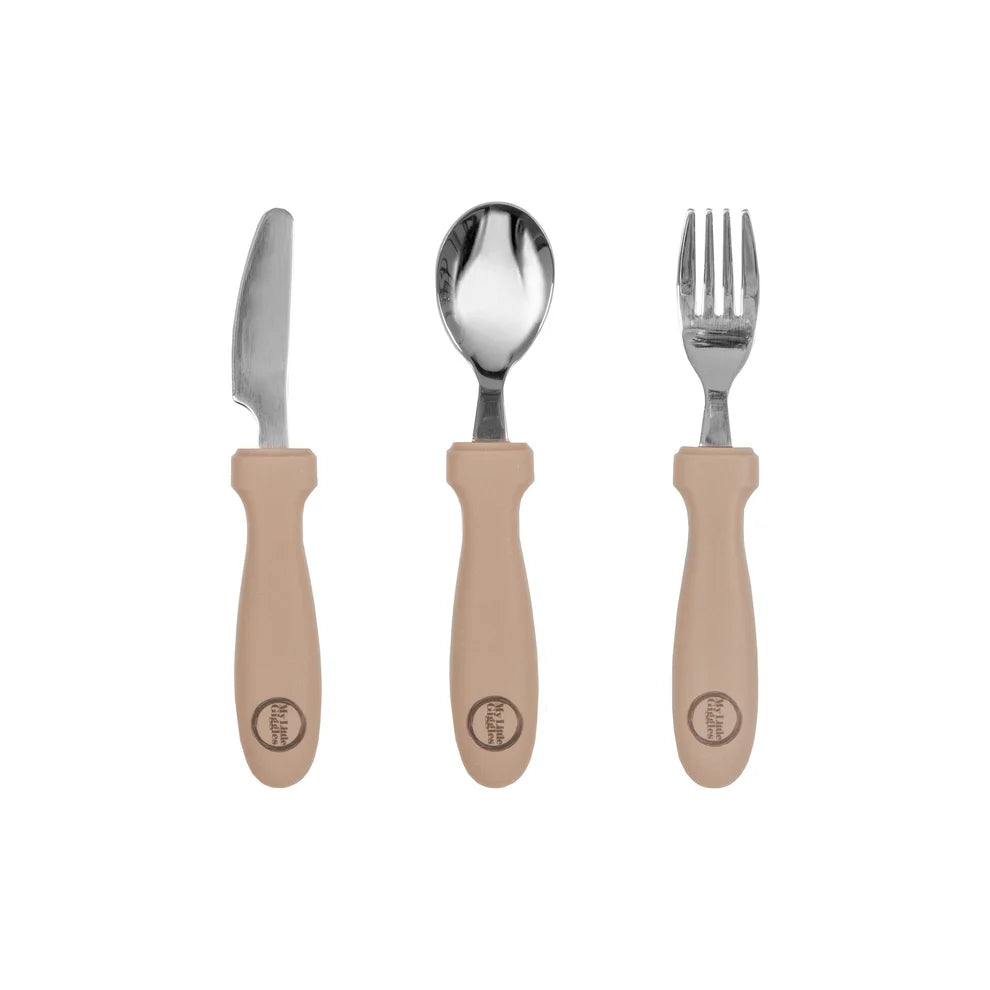 My Little Giggles My Little Cutlery Set - Apricot