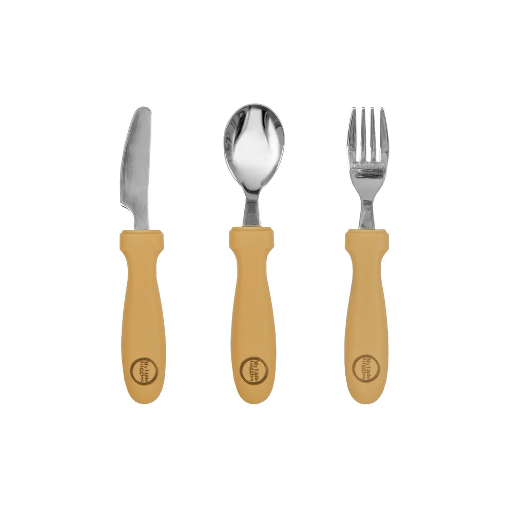 My Little Giggles My Little Cutlery Set - Mustard