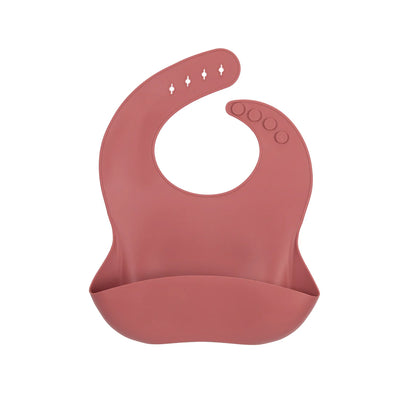 My Little Giggles Silicone My Little Bib - Warm Pink