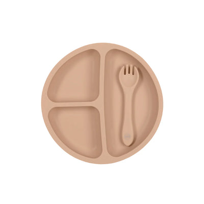 My Little Giggles Silicone Bento Plate - Apricot