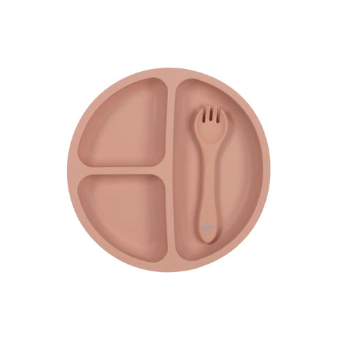 My Little Giggles Silicone Bento Plate - Muted