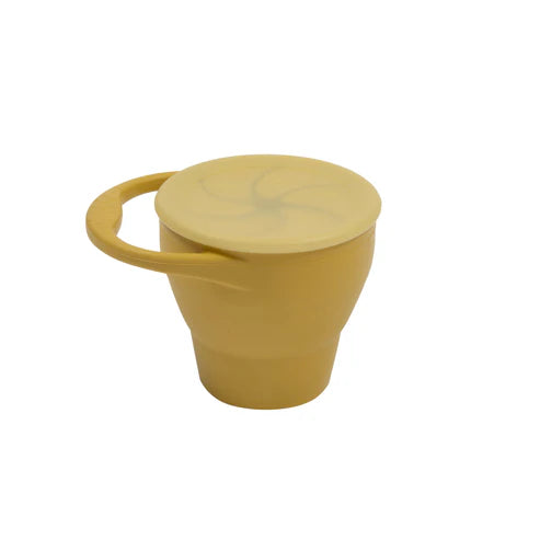 My Little Giggles Silicone Snack Cup - Mustard