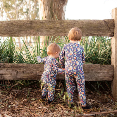 Monarch Bamboo Long Romper Bootysuit - Peter Rabbit Classic