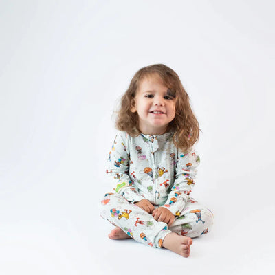 Monarch Bamboo Long Romper Bootysuit - Sesame Street Nostalgia