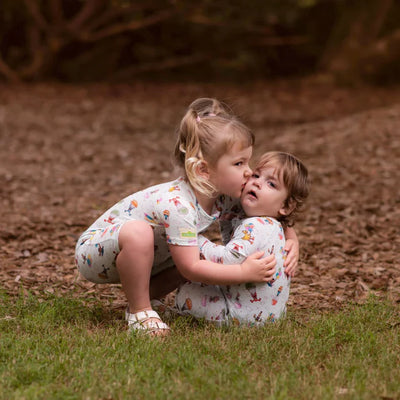 Monarch Bamboo Long Romper Bootysuit - Sesame Street Nostalgia