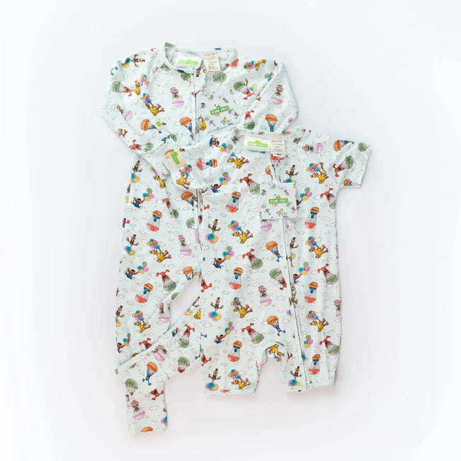 Monarch Bamboo Long Romper Bootysuit - Sesame Street Nostalgia