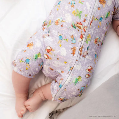 Monarch Bamboo Short Romper Bootysuit - Peter Rabbit Spring