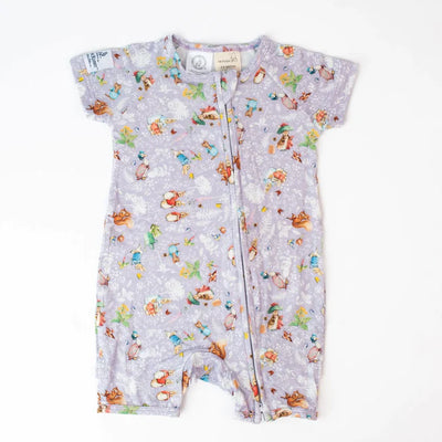 Monarch Bamboo Short Romper Bootysuit - Peter Rabbit Spring