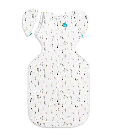 Love To Dream Swaddle Up™ Original 1.0 TOG Transition Bag - Community Print White