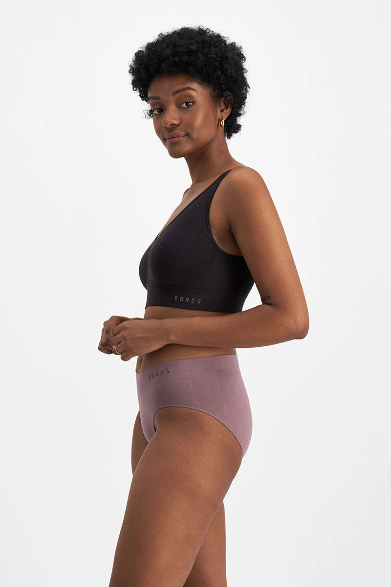 Bonds Women's Seamfree Midi Brief 2 Pack - Bonfire