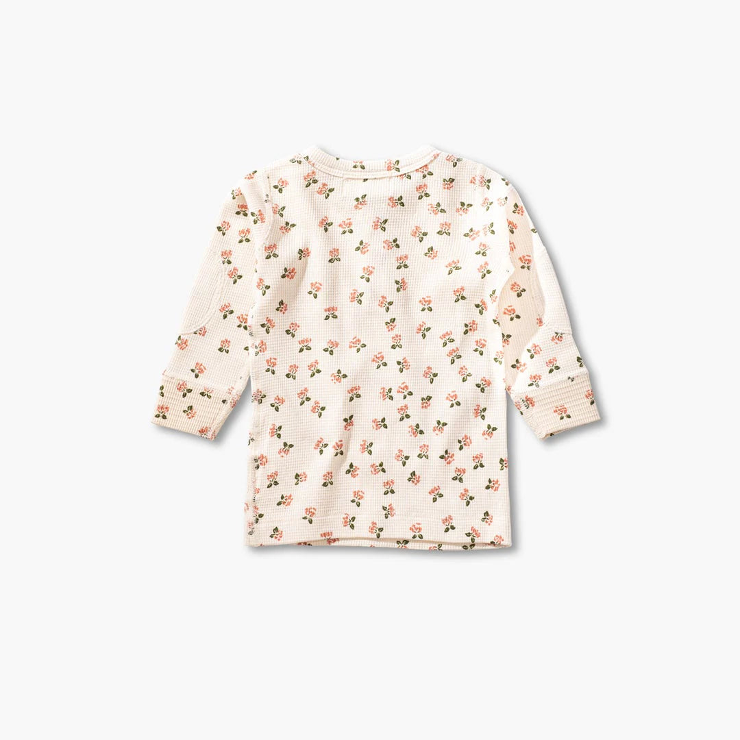 Sapling Child Organic Winter Bouquet Waffle Long Sleeve Tee