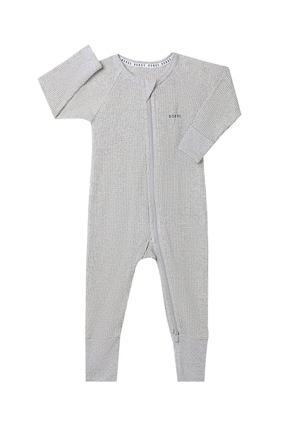 Bonds Waffle Zip Wondersuit - New Grey Marle