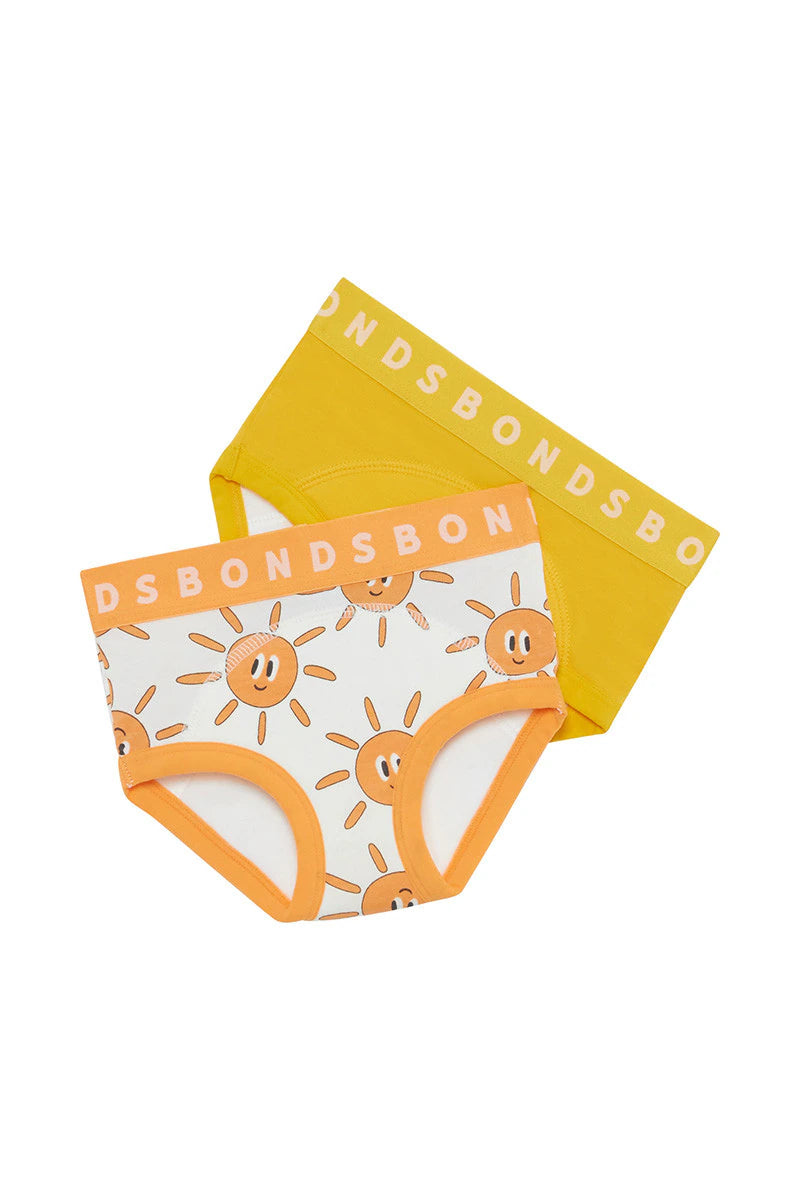 Bonds Whoopsies Toilet Training Undies 2 Pack - Sunny Smile / Midsummer Gold