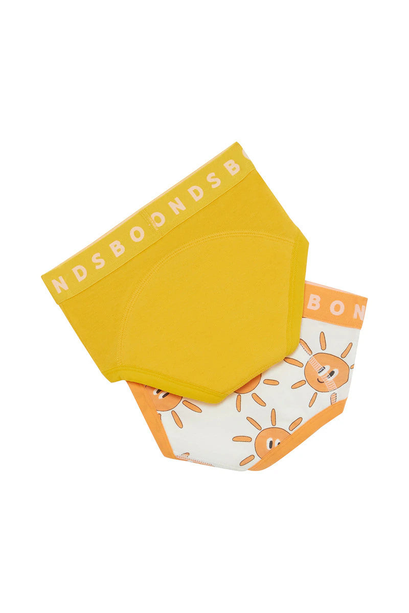 Bonds Whoopsies Toilet Training Undies 2 Pack - Sunny Smile / Midsummer Gold