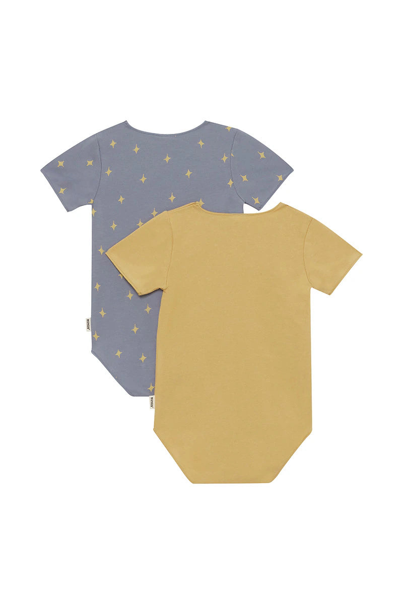 Bonds Wonderbodies Bodysuit 2 Pack - Mini Dazzle /Mustard