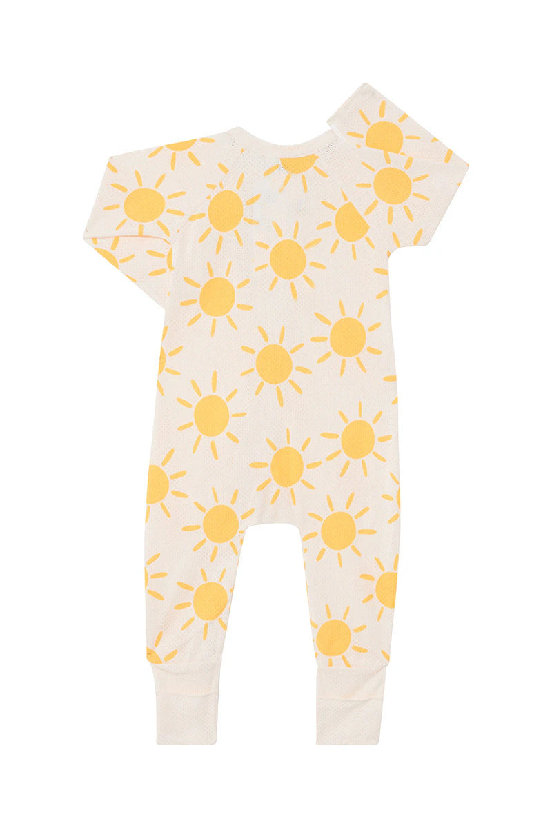 Bonds Wondercool Eyelet Zip Wondersuit - Sun-Burst Yellow