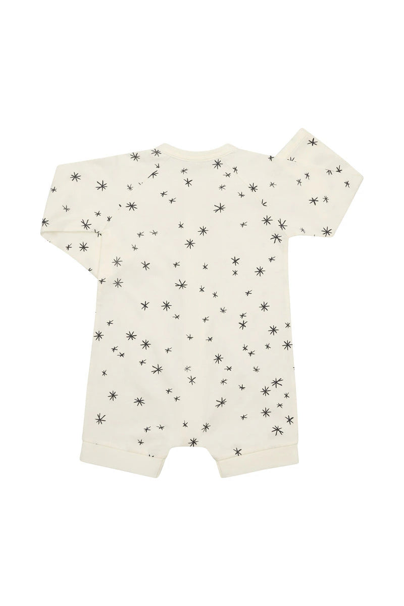 Bonds Wonderfresh Long Sleeve Romper - Crayon Star Marscapone