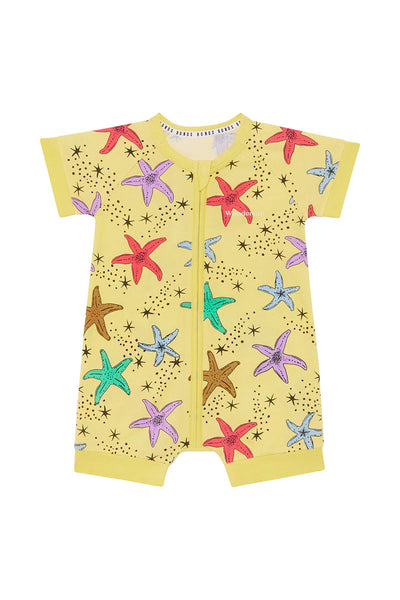 Bonds Zip Romper - Starry Sea Sway Yellow