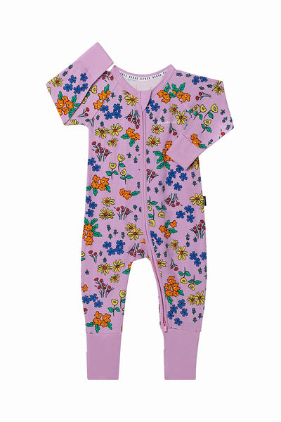 Bonds Zip Wondersuit - Flower Party Pink