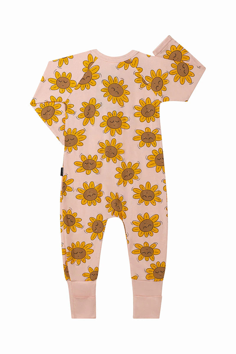 Bonds Zip Wondersuit - Sleepy Sunflowers Pink