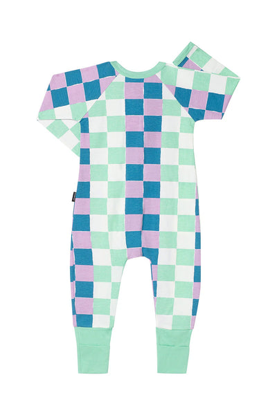 Bonds 2 Way Zip Wondersuit - Checked Out Pink / Blue