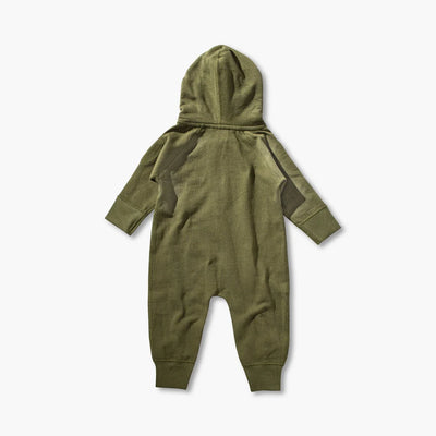 Sapling Child Organic Mistletoe Green Winter Zipsuit