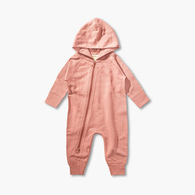 Sapling Child Organic Magnolia Pink Winter Zipsuit