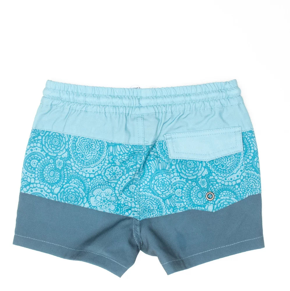 Lost Society Boardshort - Shades Of Blue Print