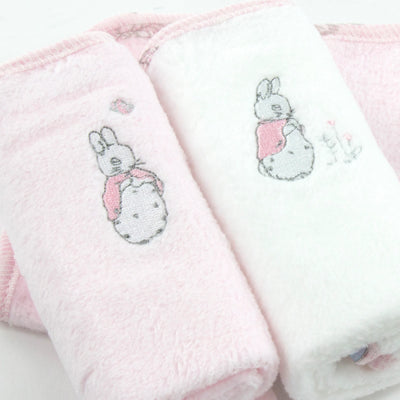 Bubba Blue Peter Rabbit 'Cloud' 3 Pack Face Washers - Pink