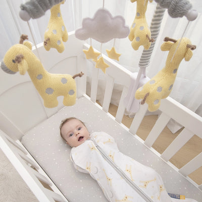 Living Textiles Musical Mobile Set - Noah Giraffe