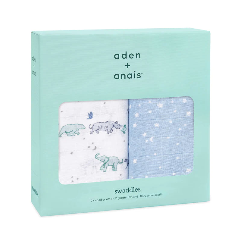 Aden And Anais 2 Pack Classic Swaddle - Rising Star