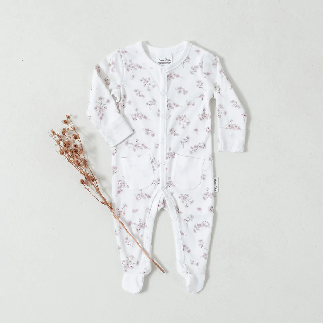 Aster & Oak Aster Footed Romper