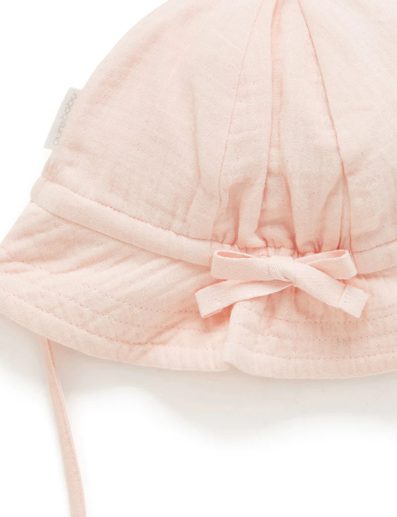 Purebaby Soft Sun Hat - Peach