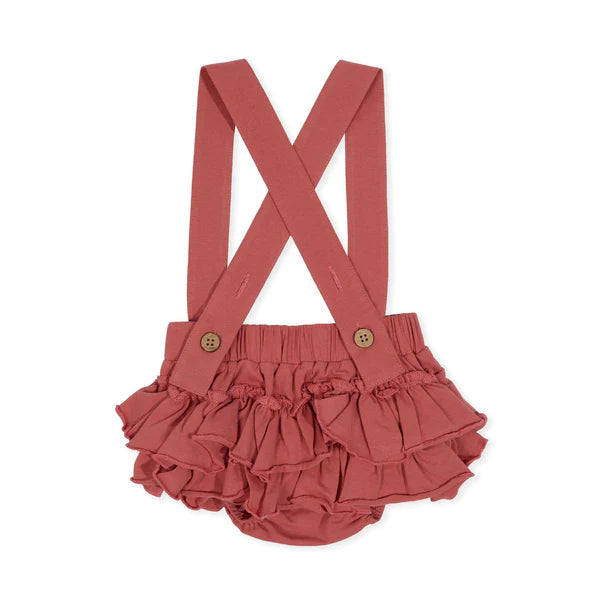 Indigo & Lellow Suzie Ruffle Skirt - Coral