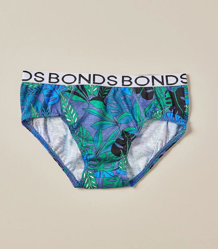 Bonds Boys Brief 7 Pack - Blue/Black/Green Pack