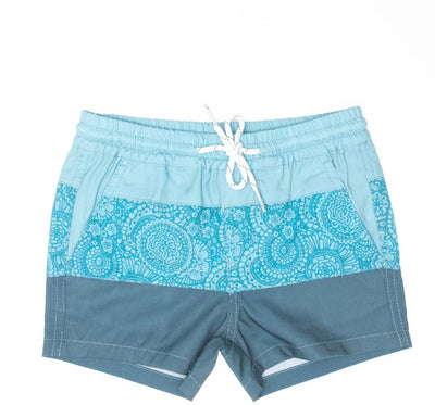 Lost Society Boardshort - Shades Of Blue Print